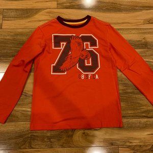 Deep Orange Long Sleeve Shirt for Boys